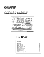 Yamaha RM1x List Book