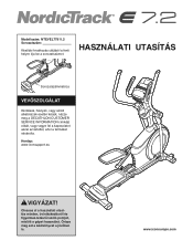NordicTrack E 7.2 Elliptical Hungarian Manual