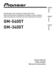 Pioneer GM-3400T Owner's Manual