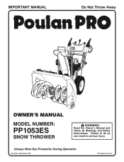 Poulan PP1053ES User Manual