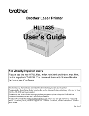 Brother International HL-1435 Users Manual - English