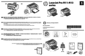 HP LaserJet Pro M11-M13 Setup Poster