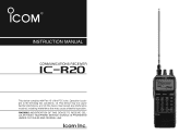Icom IC-R20 Instruction Manual