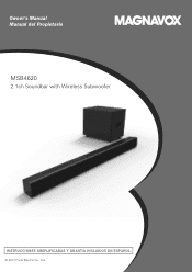 Magnavox MSB4620/F7 Owners Manual English