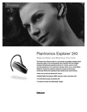 Plantronics Explorer 240 Product Sheet