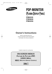 Samsung PPM42S3Q User Manual