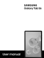 Samsung Galaxy Tab S6 10.5 with S Pen Wi-Fi User Manual