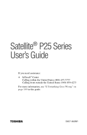Toshiba Satellite P25-S487 User Manual