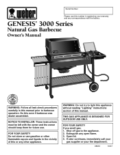 Weber Genesis 3000 LX LP Owner Manual