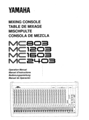 Yamaha MC803 Owner's Manual (image)