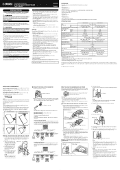 Yamaha VXS8 Owner's Manual