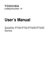 Toshiba Satellite P750 PSAY3C-11S010 Users Manual Canada; English