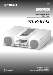 Yamaha MCR-B142 MCR-B142 Owners Manual