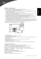 Acer S202HL Quick Start Guide