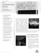 Behringer FBQ3102 Product Information Document