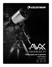 Celestron Advanced VX 9.25 Schmidt-Cassegrain Telescope Advanced VX Manual (French)