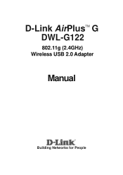 D-Link DWL-G122 Product Manual