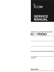 Icom IC-7000 Service Manual