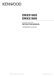 Kenwood DNX9180S User Manual
