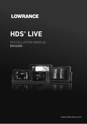 Lowrance HDS-16 LIVE HDS LIVE Installation Manual