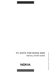 Nokia 8850 User Guide