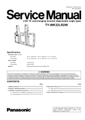 Panasonic TY-WK32LR2W Service Manual