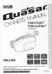 Panasonic VML459 VML459 User Guide