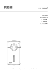 RCA EZ1000BL Owner/User Manual