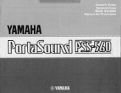Yamaha PSS-560 Owner's Manual (image)
