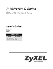ZyXEL P-662H-D3 User Guide