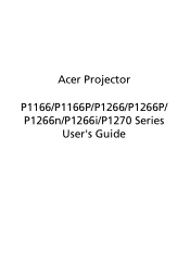 Acer P1266i User Manual