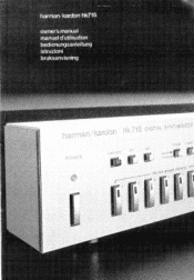 Harman Kardon HK715 Owners Manual