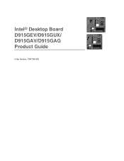 Intel D915GEV User Manual