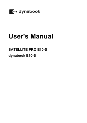 Toshiba Satellite Pro E10 User Guide