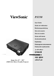 ViewSonic PJ350 User Guide