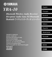 Yamaha YBA-10 Owners Manual
