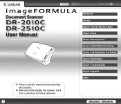 Canon imageFORMULA DR-2510C Compact Color Scanner User Manual
