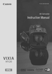 Canon VIXIA HF G30 Instruction Manual