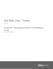 Dell Unity 450F EMC Unity Unisphere Management REST API Reference Guide PDF