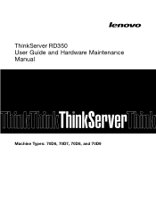 Lenovo ThinkServer RD350 (English) User Guide and Hardware Maintenance Manual - ThinkServer RD350