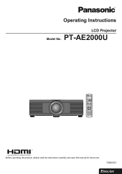 Panasonic PT AE2000U Lcd Projector