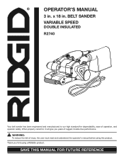 Ridgid R2740 Owners Manual