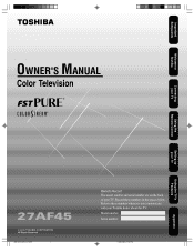 Toshiba 27AF45 User Manual