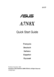 Asus a7n8x A7N8X User Manual
