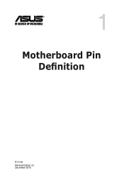 Asus PRIME B350M-K Motherboard Pin Definition.English