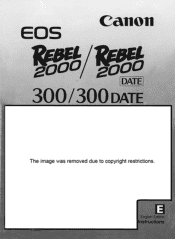 Canon Rebel 2000 EOS Rebel 2000 Instruction Manual