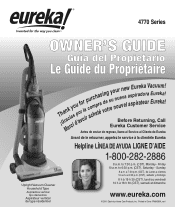 Eureka OptiPower 4776AZ Owner's Guide