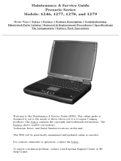 HP AM872A#ABA Presario Select 1200 Series Maintenance and Service Guide