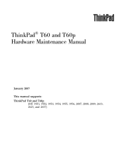 Lenovo 19524TU Hardware Maintenance Manual
