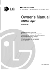 LG DLEV833W Owners Manual